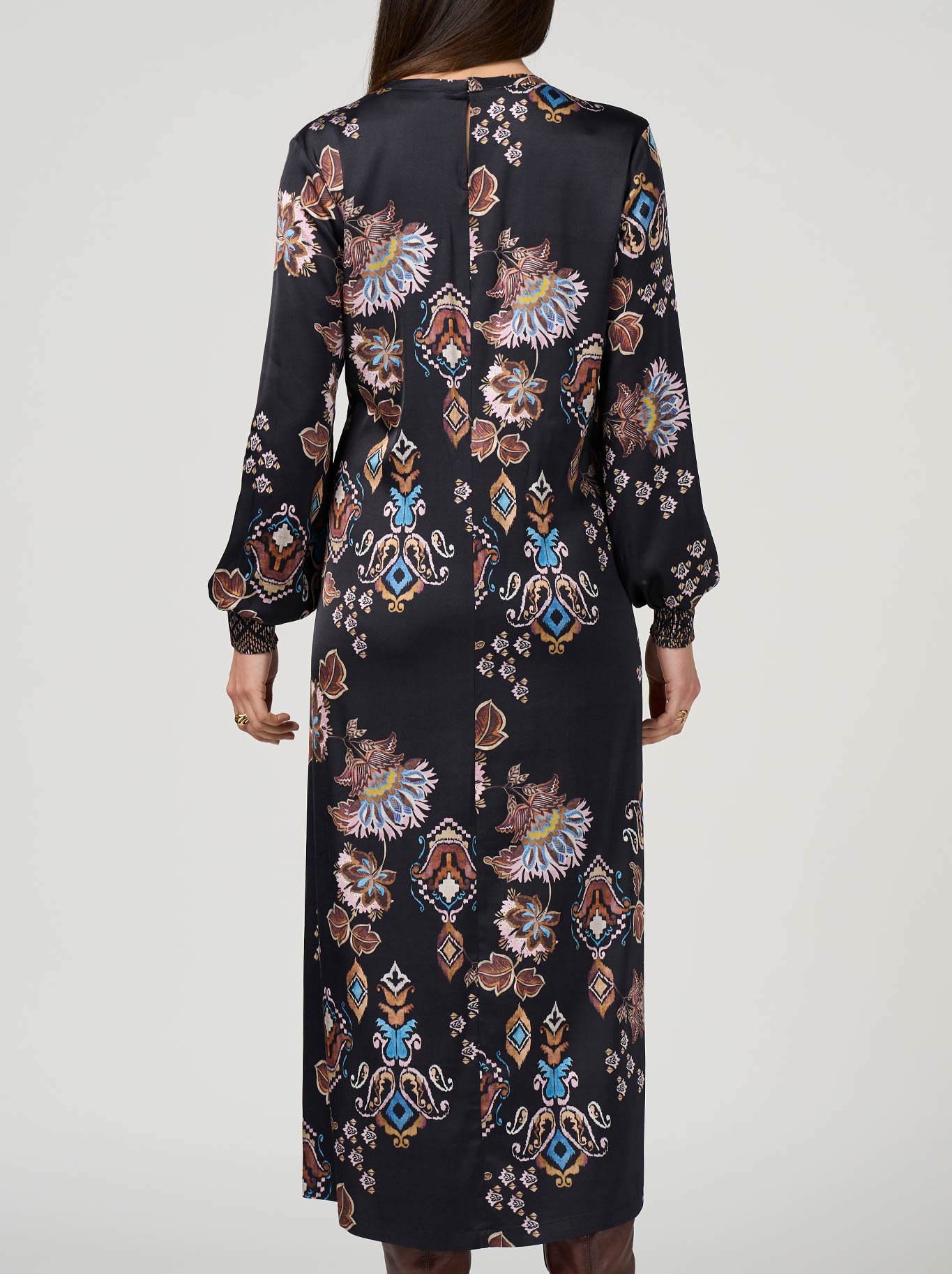LOOBIE'S STORY GILDED LOTUS DRESS (Black)
