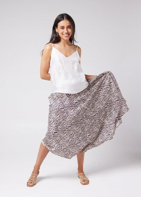 Lou Lou Clover Sleeveless Silk Cami (Pearl)