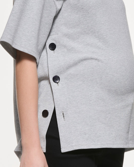 Soon Maternity Luna Button Cotton Top