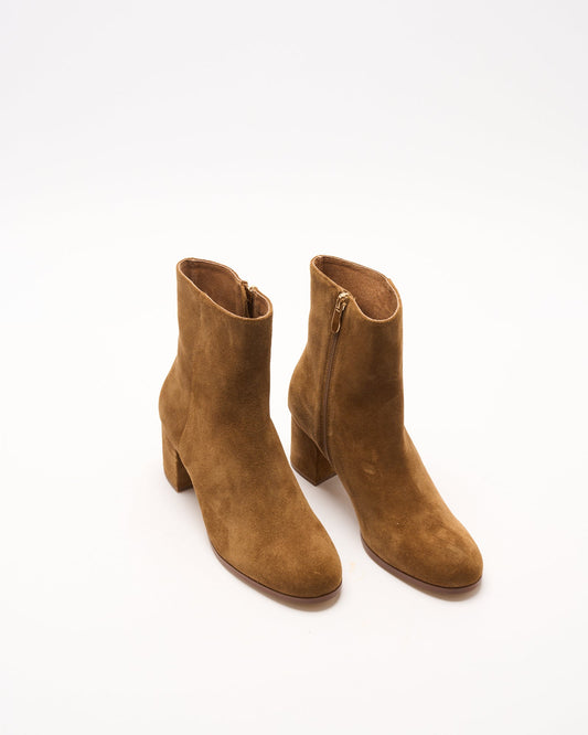 Walnut Melbourne Luna Leather Boot (Tan Suede)