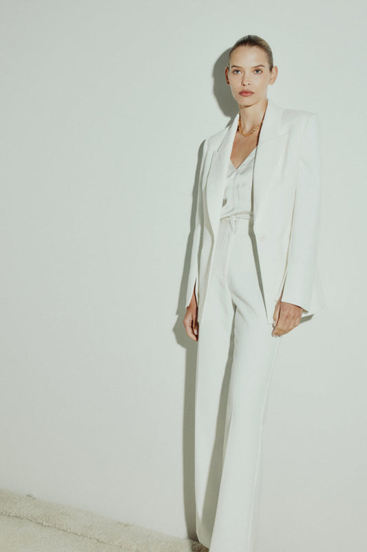 Major Suit High Waisted Pant (Ivory)