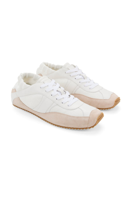 En Pointe Sneaker (White/Buff)