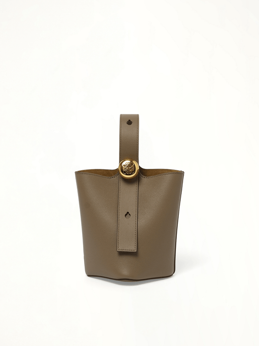 LOEWE Pebble Bucket Mini (Taupe)