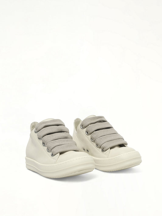 RICK OWENS Jumbolace Low Sneaks (White)