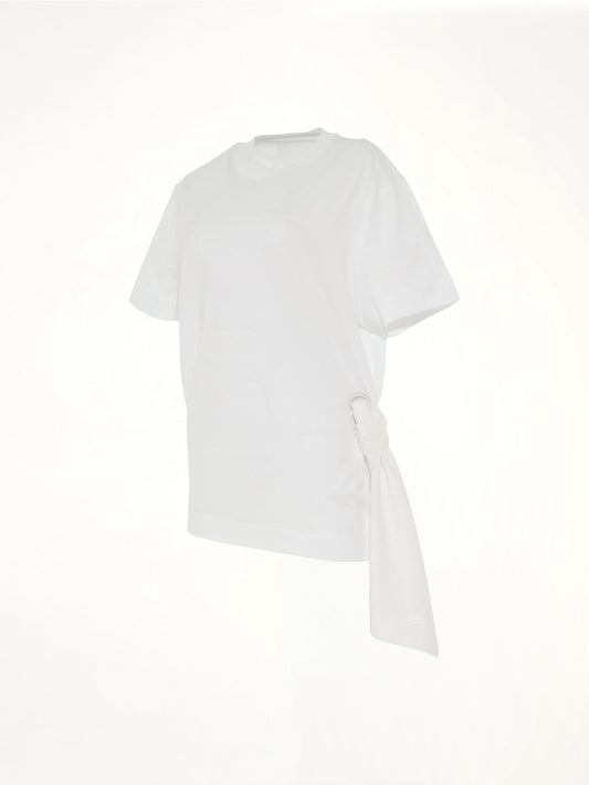 GIVENCHY Side Scarf T-Shirt (White)