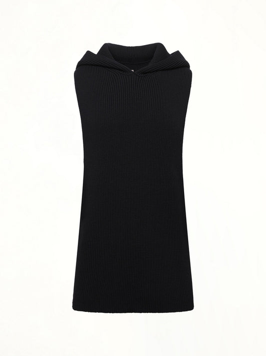 RICK OWENS Hooded Tank (Black)