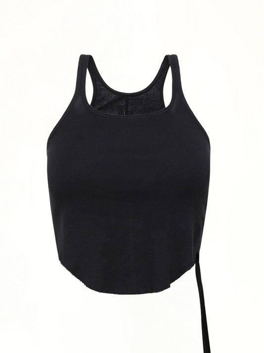 RICK OWENS DRKSHDW Basic Cropped Tank (Black)