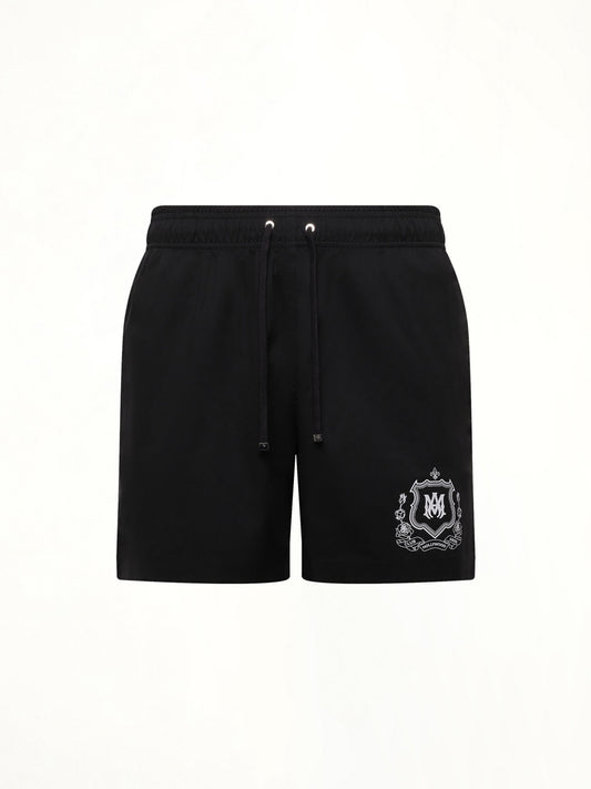 AMIRI MA Crest Swim Trunk (Black)