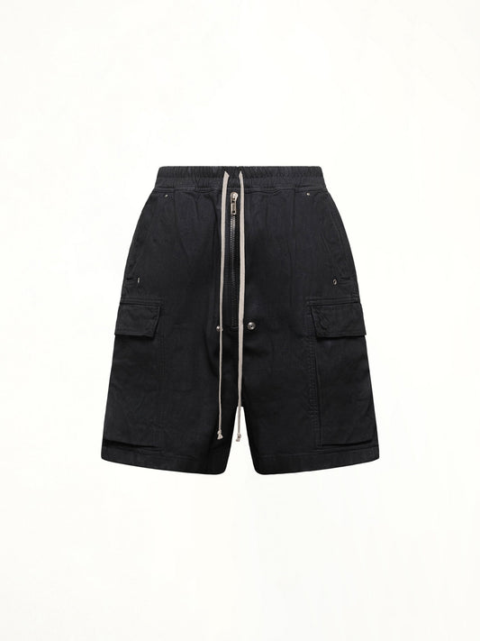 RICK OWENS DRKSHDW Cargobela Shorts (Black Wax)