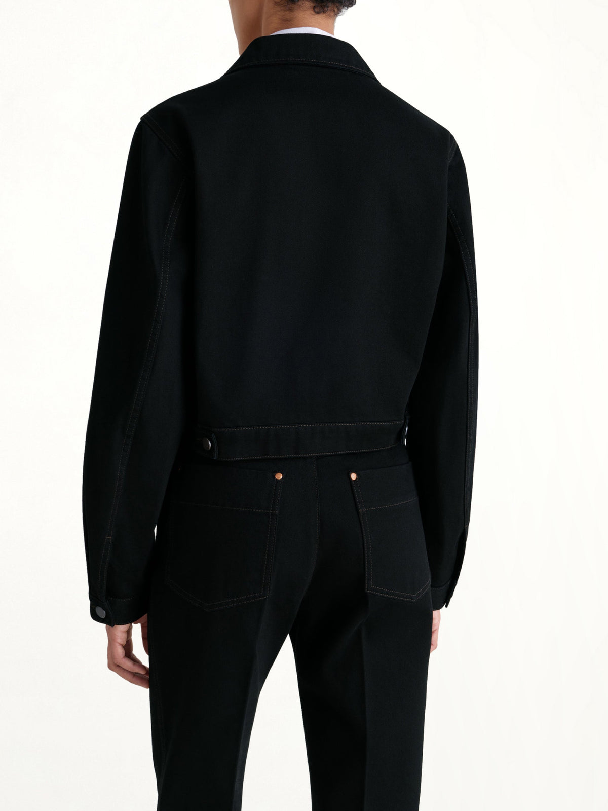 LEMAIRE Cropped Blouson (Black)