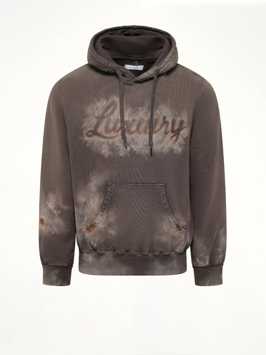 DOUBLET Luxuary Mud Paint Hoodie (Brown)