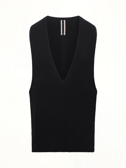 RICK OWENS V Tank Top (Black)