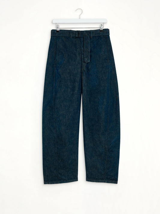 LEMAIRE Twisted Belted Pants (Denim Indigo)