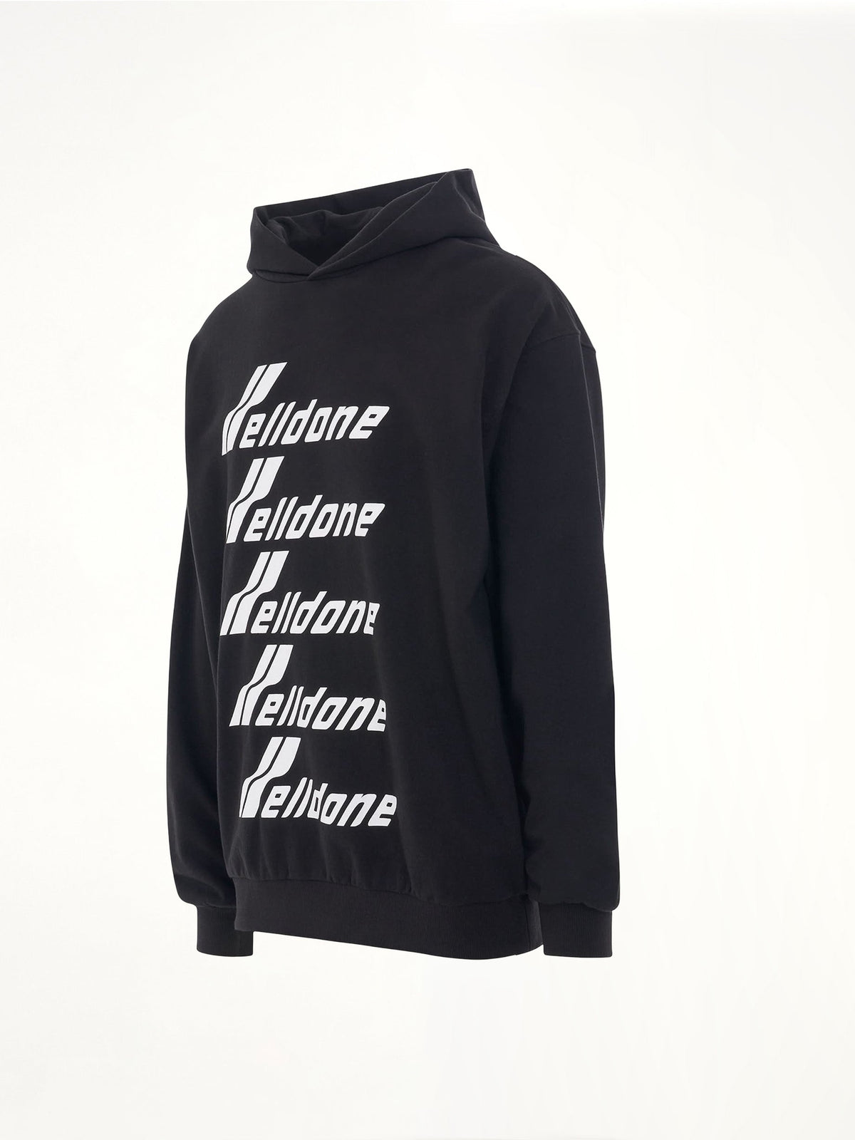 WE11DONE Multiple Front Logo Hoodie (Black)