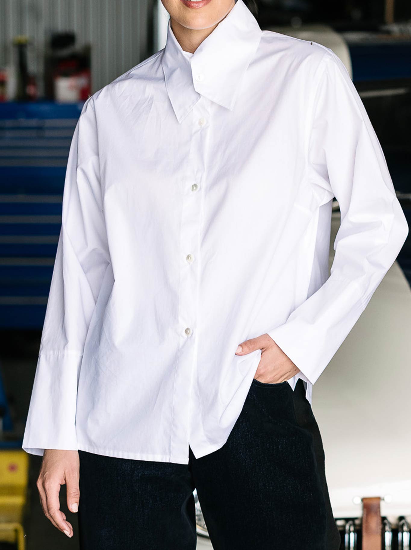 Image of Shirts. Productname: M.A Dainty Actress Shirt in White colour by brand - M.A Dainty