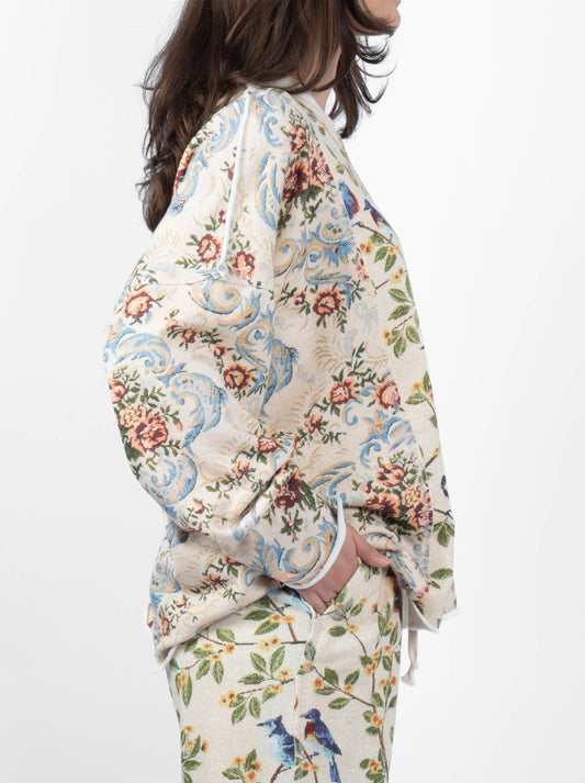 M.A Dainty Road Trip Top (Birds & Flowers)