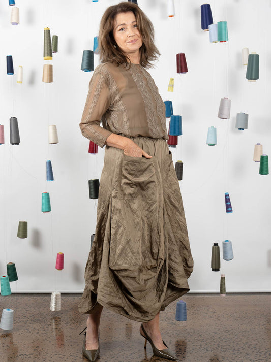 M.A DAINTY MONTCLAIR SKIRT (Kelp)