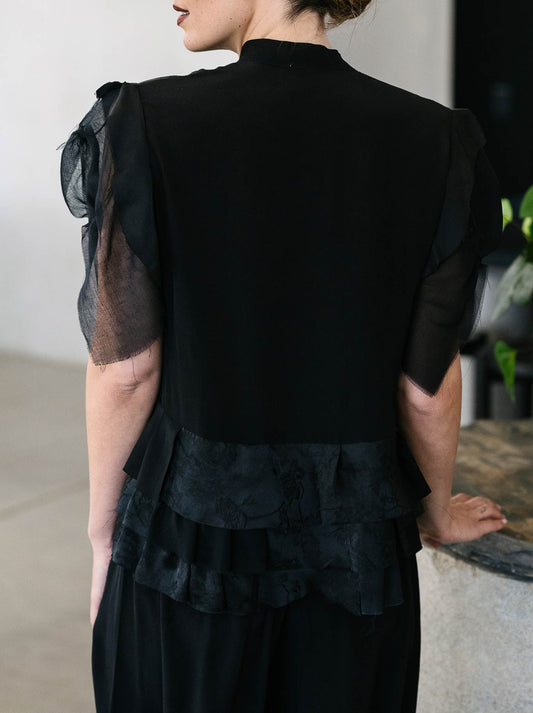 M.A Dainty Maggie Top (Black)