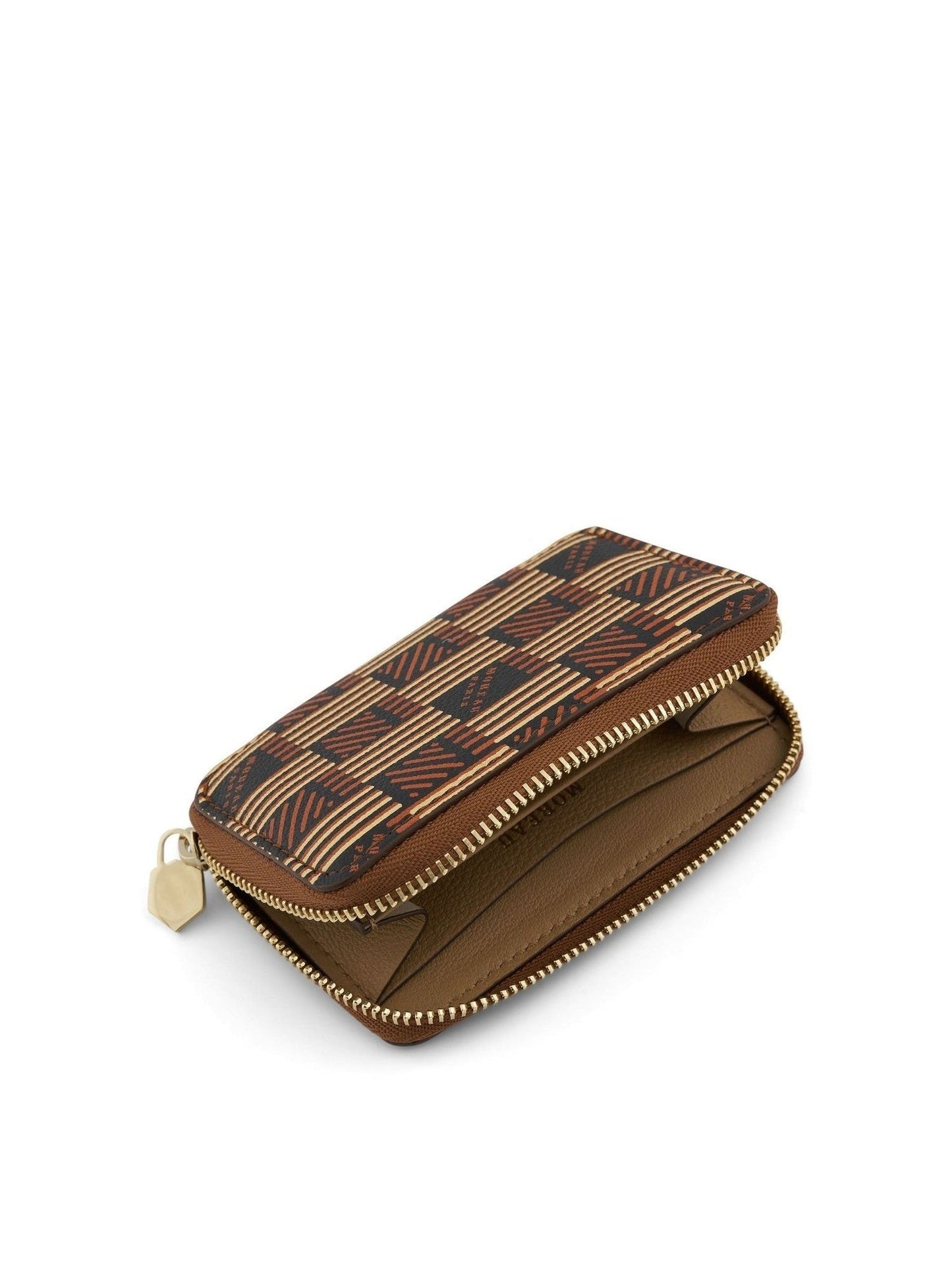 MOREAU Mini Zip Wallet (Brown)