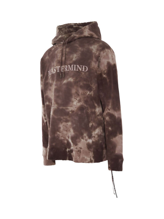 MASTERMIND Tie-Dye Logo Hoodie (Brown)