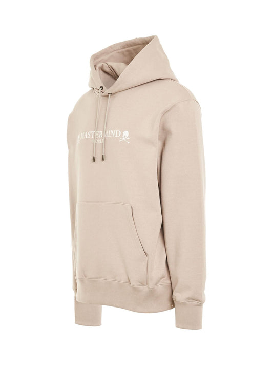 MASTERMIND Rubbed Logo Hoodie (Beige)