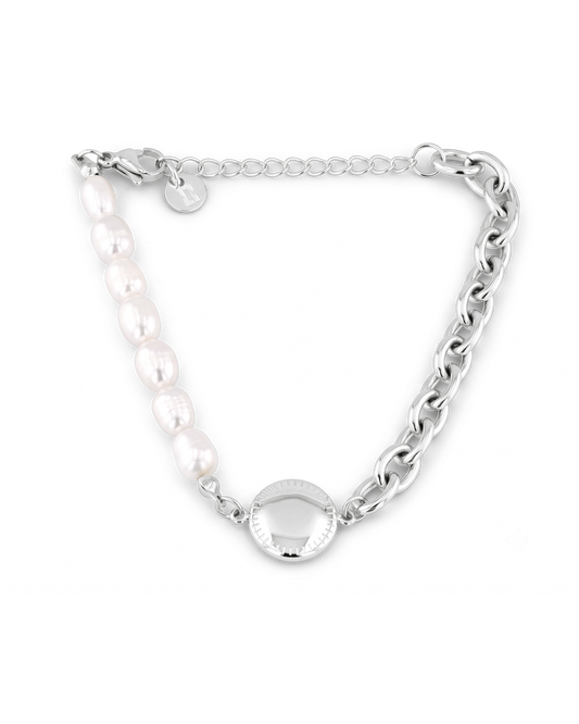 Image of Bracelets. Product name - Madeira Silver Pearl Bracelet in colour by brand - LAVANA