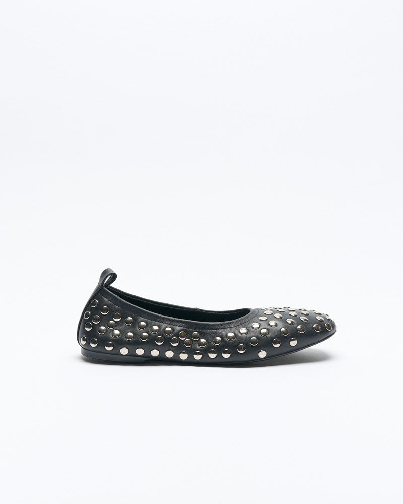 Image of Shoes. Productname: Walnut Melbourne Madi Leather Ballet in Black colour by brand - Walnut Melbourne