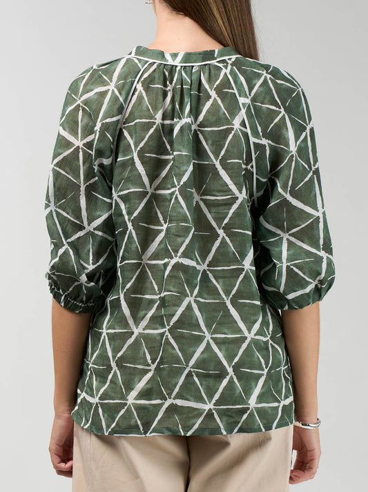 MADLY SWEETLY PRISM BLOUSE (Khaki)
