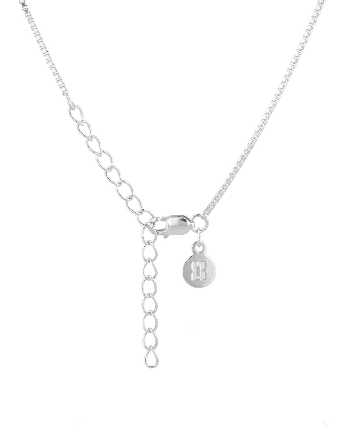 LAVANA Mali Silver Box Chain Necklace