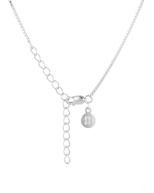LAVANA Mali Silver Box Chain Necklace