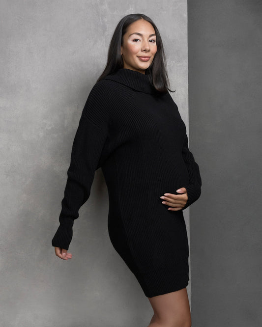 Soon Maternity Margot Turtle Neck Dress