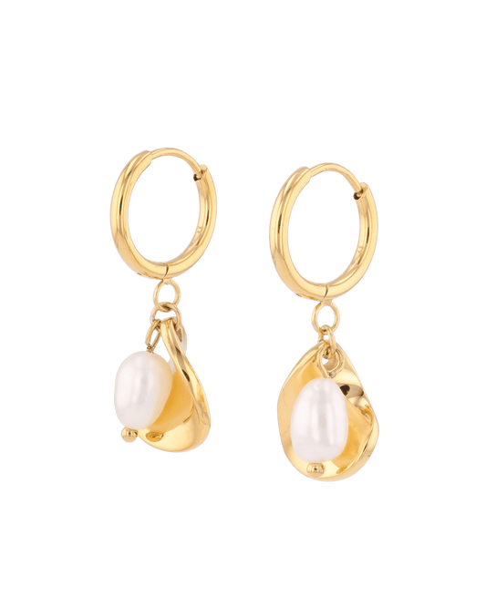 LAVANA Maxime Gold Pearl Earrings