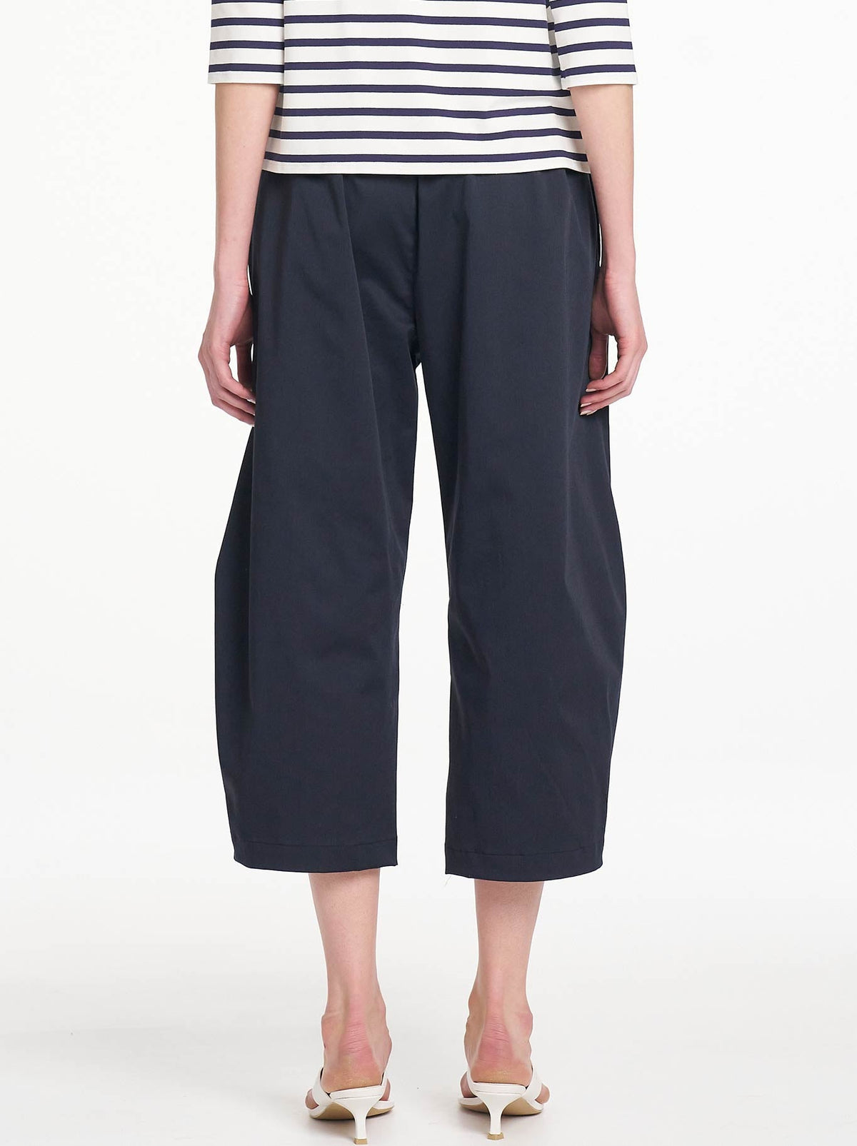 Mela Purdie Crop Barrel Pant (Navy)