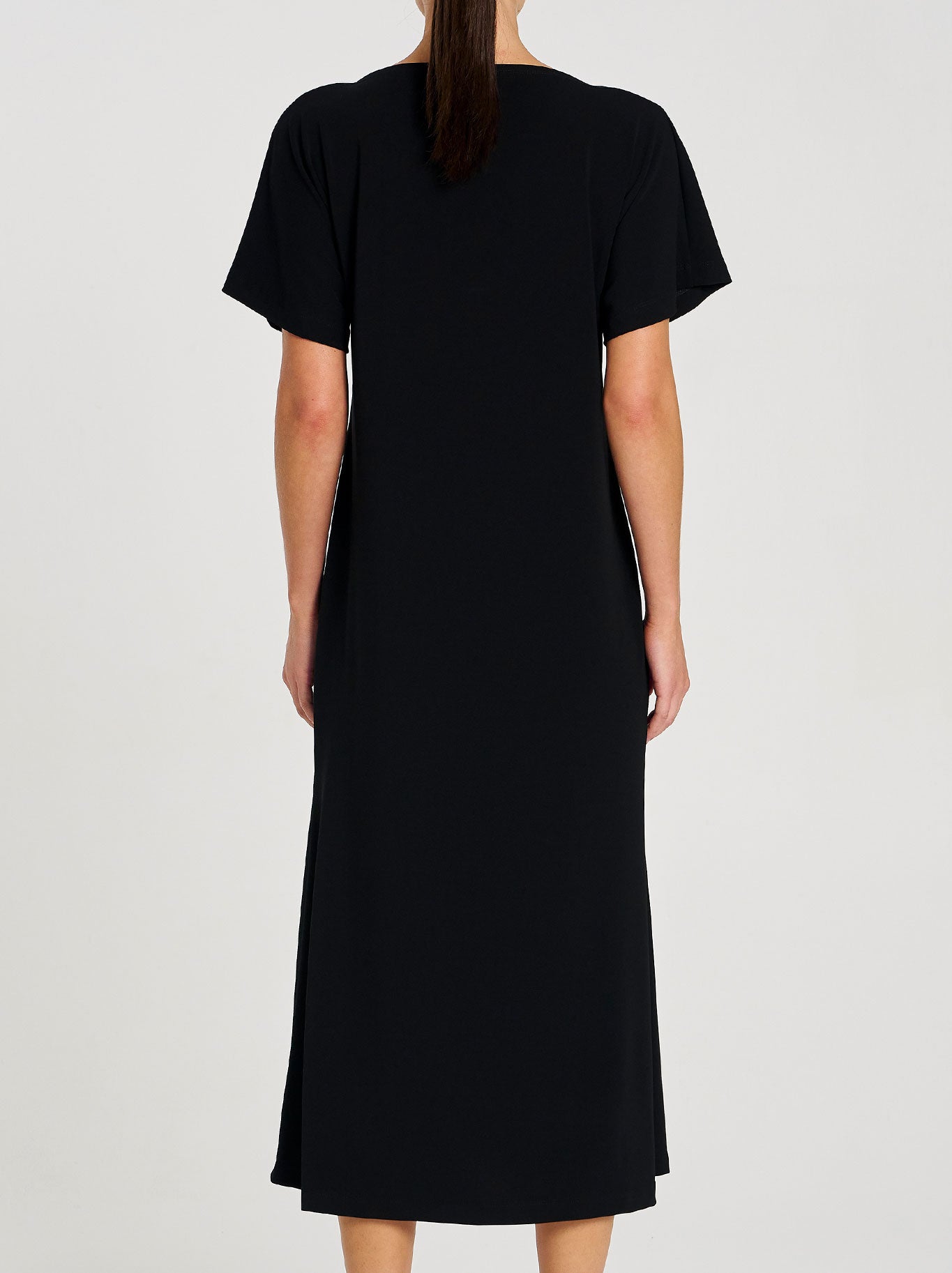 Mela Purdie Slash Neck Dress (Black)
