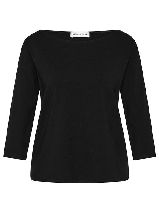 MELA PURDIE RELAXED BOAT NECK (Black)
