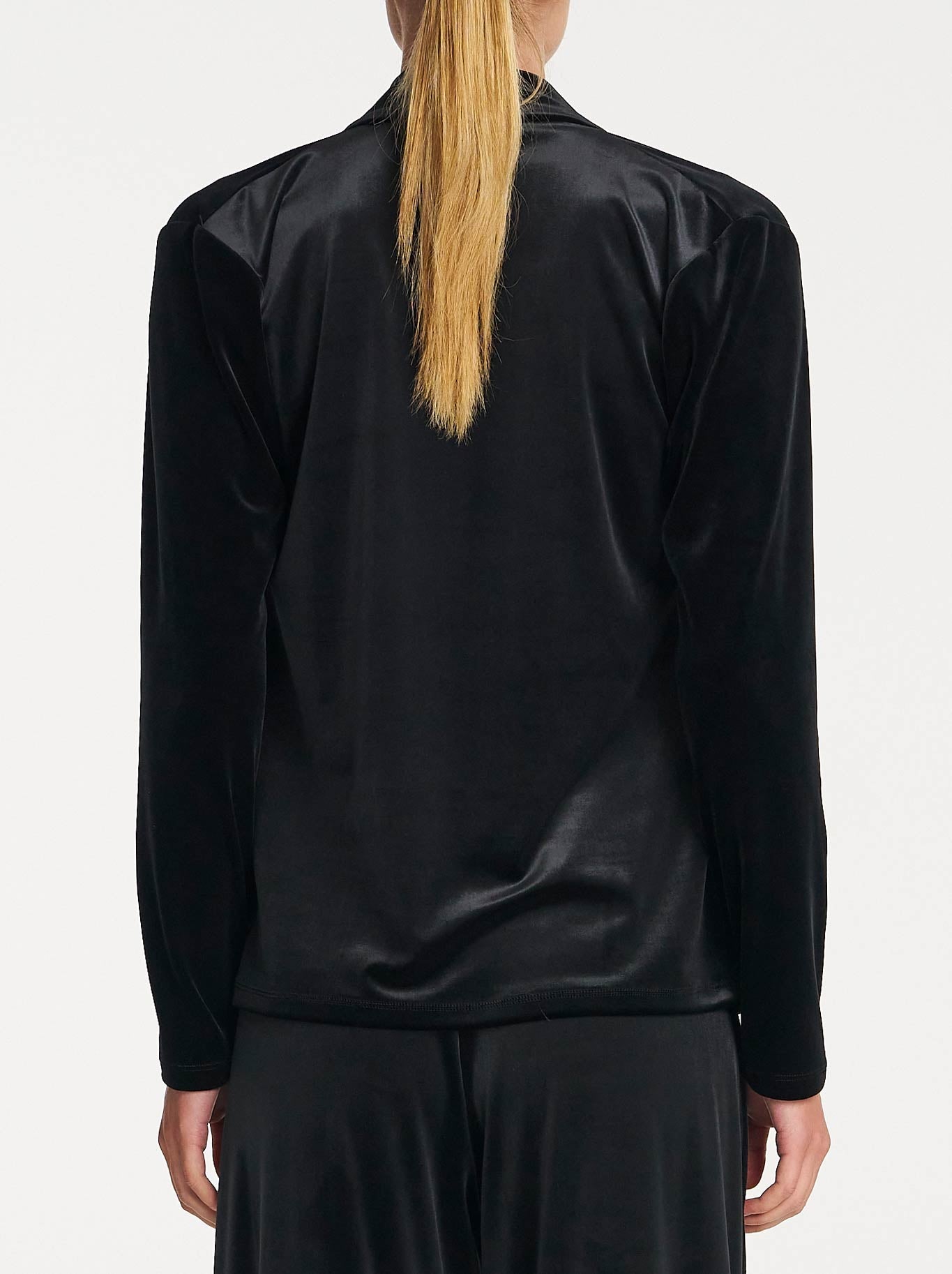 MELA PURDIE DRAPE TOP (Black)