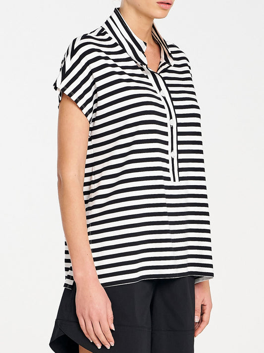 MELA PURDIE HENLEY TANK (Black White)