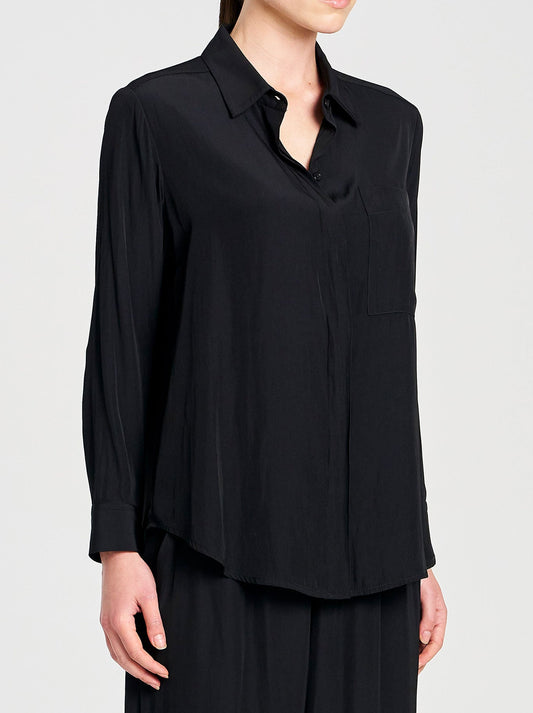 MELA PURDIE SINGLE POCKET SHIRT (Black)