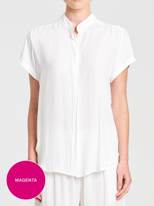MELA PURDIE SOFT STAND SHIRT (Rosebud)