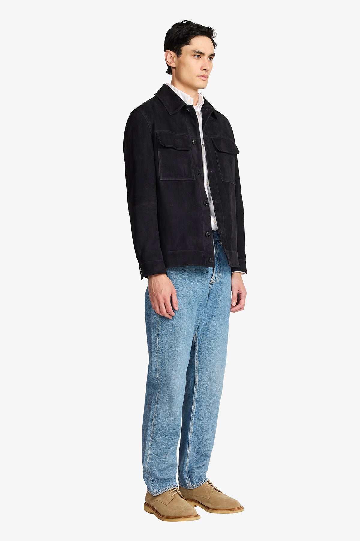 Anthony Squires Mercer Suede Jacket (Navy)