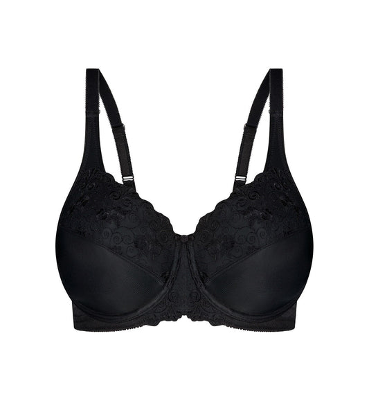 Triumph Embroidered Minimiser Bra (Black)