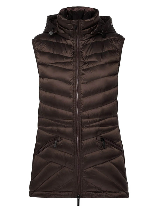 MOKE MARY CLAIRE PACKABLE DOWN PUFFER VEST (Chocolate)