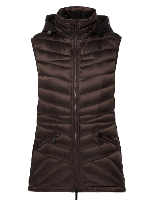 MOKE MARY CLAIRE PACKABLE DOWN PUFFER VEST (Chocolate)