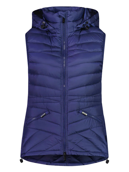 Image of Coats & Jackets. Product name - Moke Mary Claire Vest in Moonlight colour by brand - Moke