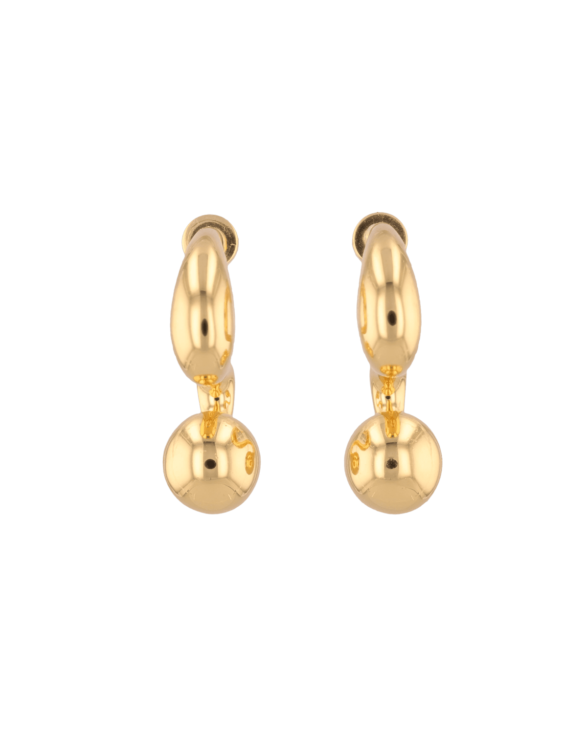 LAVANA Molten Orb Gold Stud Earrings