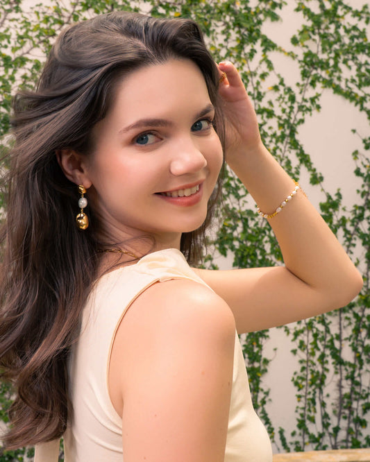 LAVANA Moontide Gold Pearl Bracelet