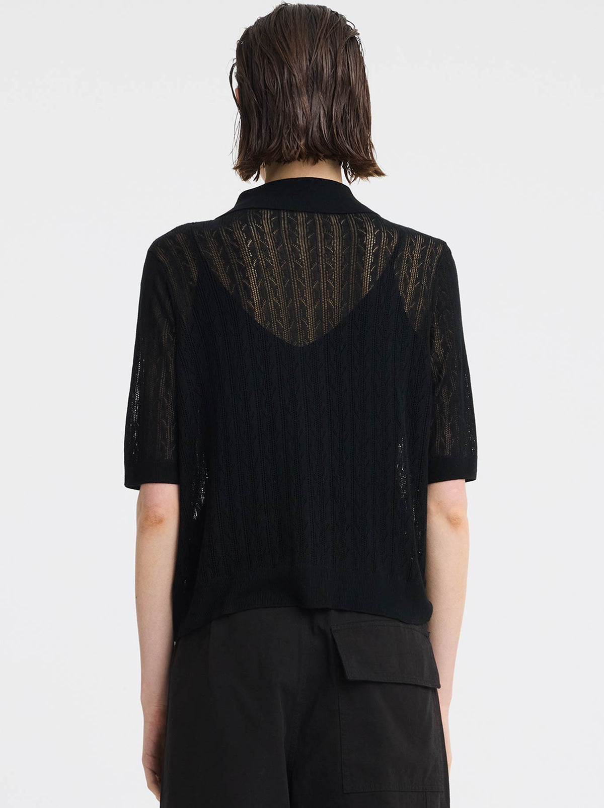 MORRISON BRIONI KNIT CARDI (Black)
