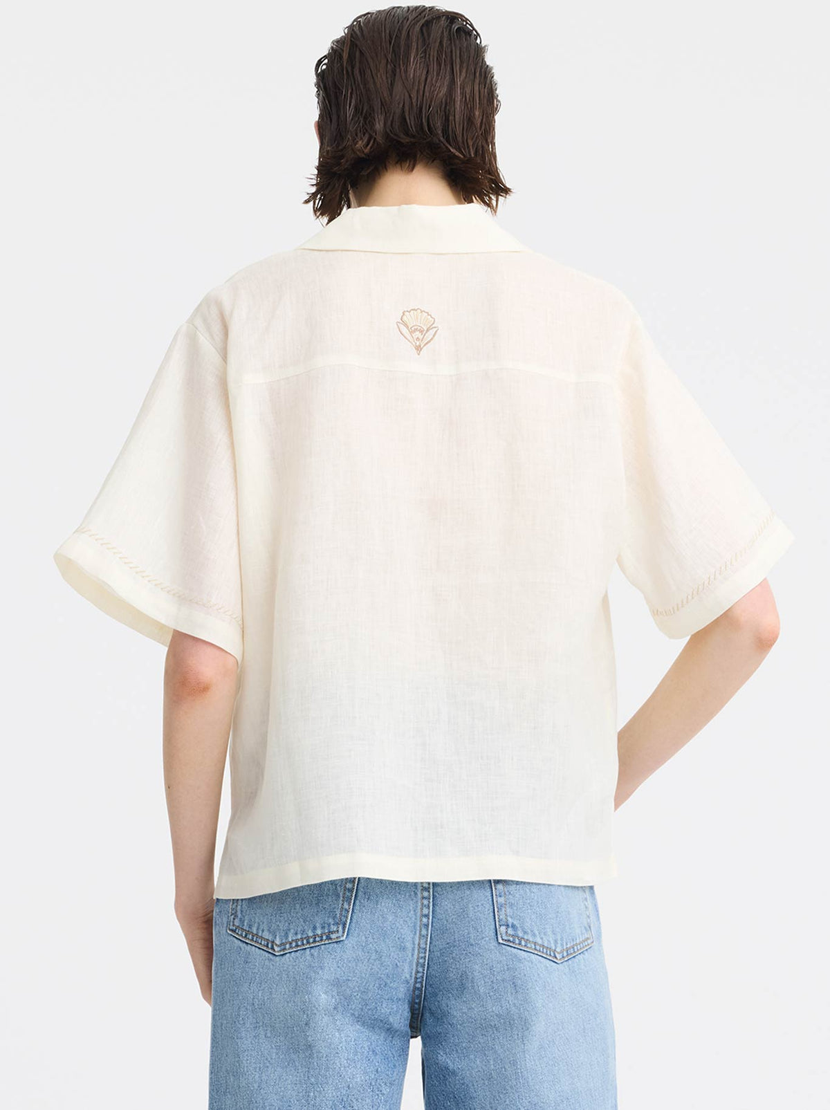 MORRISON PENELOPE LINEN SHIRT (Cream)