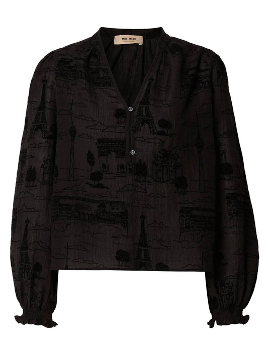 MOS MOSH TAZZIN BLOUSE (Black)