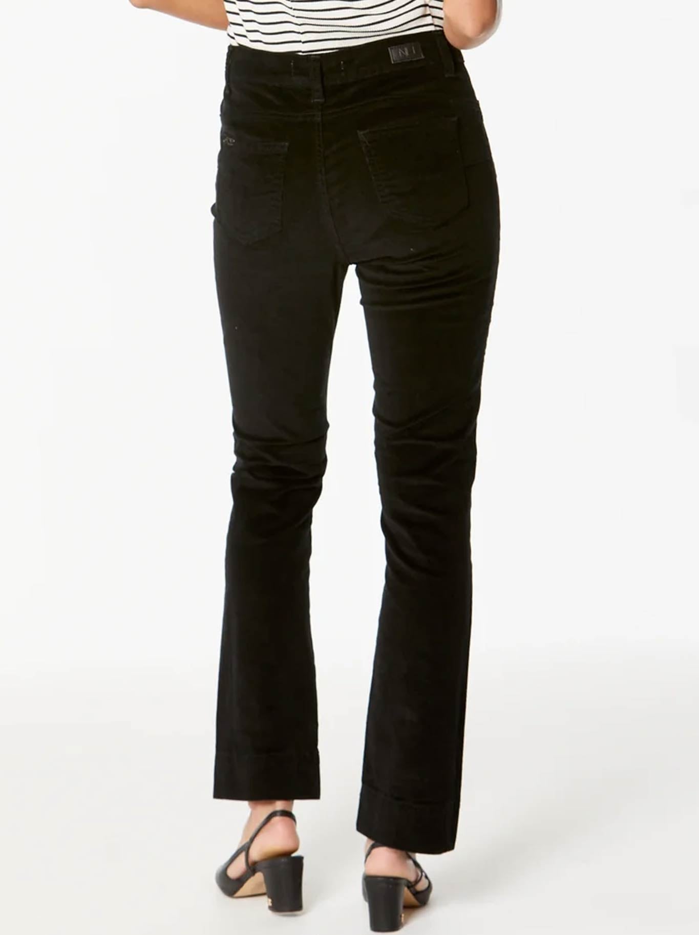 New London Fleet High-Rise Flare Cord (Black)